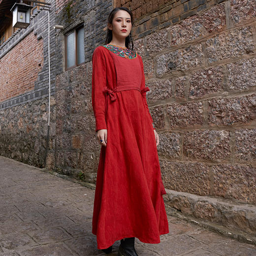 渡我以舟民族风连衣裙 | 冬款 | 现货加急发 商品图2