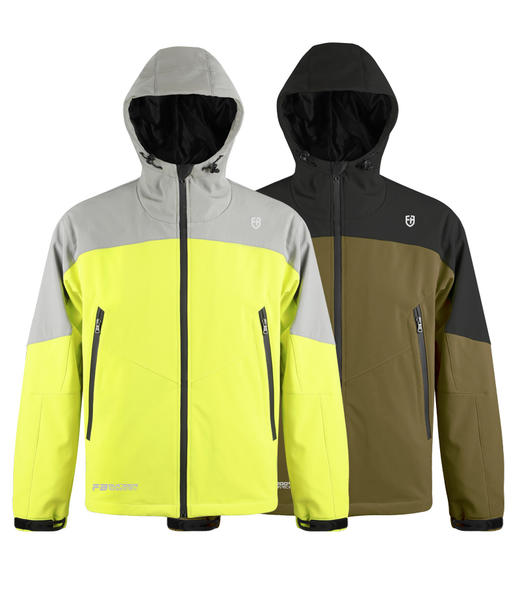 新款拼色抓绒软壳冲锋衣防风挡雨秋冬团队队服 NMJ-0308 商品图0