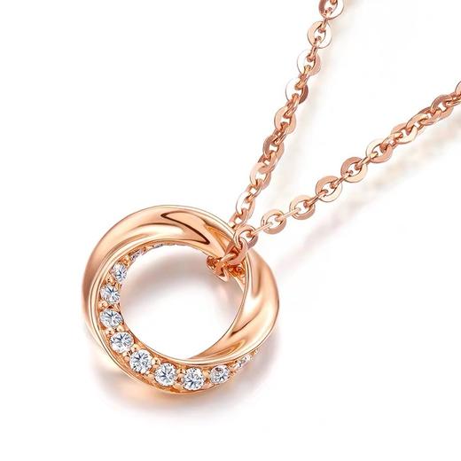 双十一谢瑞麟18k金钻石项链青岛店