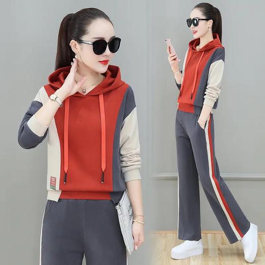 SS162休闲拼色减龄撞色两件套 商品图7