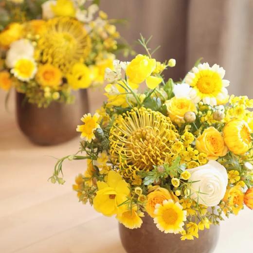 黄色系针垫桌花 商品图0