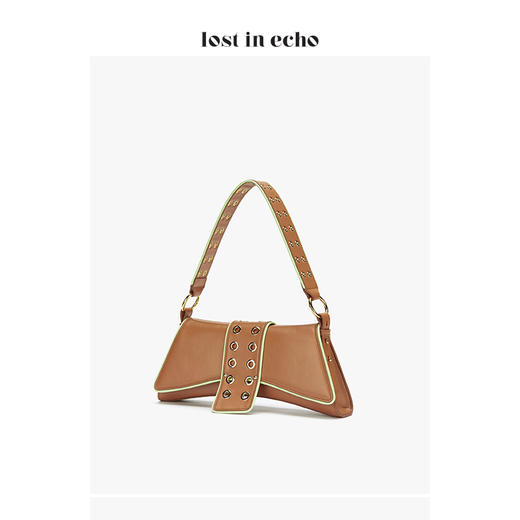 【下架】lost in echo大号巴雷特滚边腋下包咖色 商品图1
