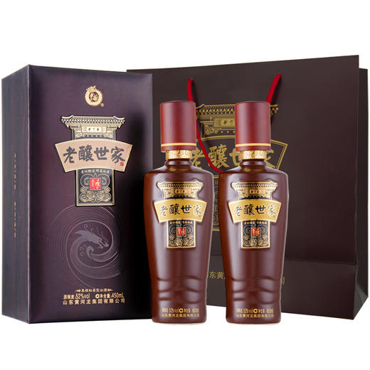 黄河龙52度黑粮秘香型老酿世家双瓶装 商品图0