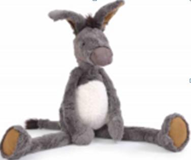 法国moulinroty森林里的长腿动物系列灰色大驴60厘米 商品图0
