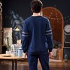 【服饰鞋包】*男士睡衣套装秋冬季长袖纯棉加厚双面抽条套头运动休闲家居服 商品缩略图3