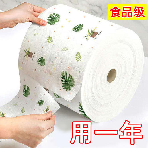 【吸水去污力强，一次性懒人抹布洗碗布】水油快速分离，吸油不锁油，干湿两用水洗不破，快速清洁可反复使用。 商品图0