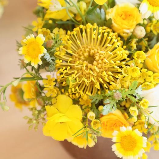 黄色系针垫桌花 商品图1