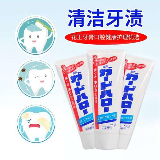 日本进口花王牙膏   KAO花王大白牙膏薄荷味除口臭预防蛀牙除牙垢清洁清新1.7 商品图2