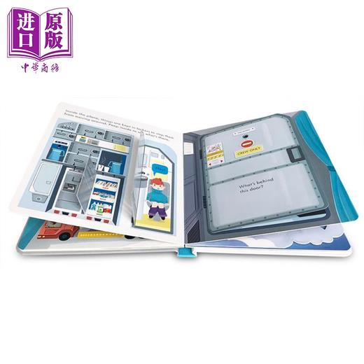 【中商原版】尤斯伯恩偷偷看里面飞机的运作 Peep Inside How a Plane Works 翻翻书 儿童科普绘本 纸板书 英文原版 6-9岁 商品图3