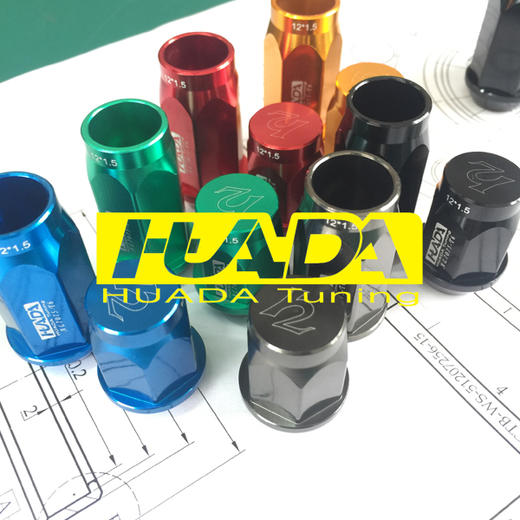 改装轮圈轻量化螺帽 7075-T6 锻造 单颗价格  华达 x 酷乐 商品图0