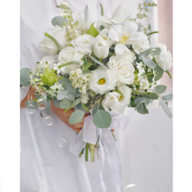 《绿色森林》-森系新娘手捧花