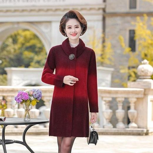 金宏江南2129秋冬新款时尚拼色水貂绒外套 商品图2