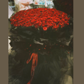 《灿烂》-520朵红玫瑰花束