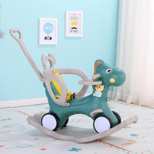 【婴儿用品】*摇摇马木马儿童玩具男女孩婴儿玩具宝宝生日礼物两用轮摇摇车 商品图3