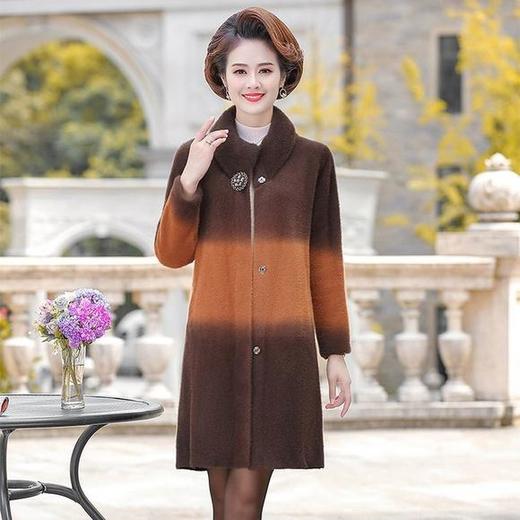 金宏江南2129秋冬新款时尚拼色水貂绒外套 商品图1