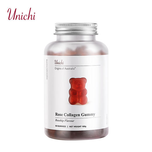 Unichi 玫瑰胶原小熊软糖60粒 商品图0