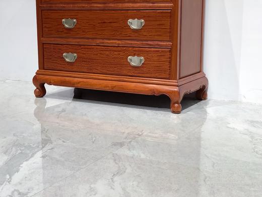 红桥红  家具严选  缅甸花梨（大果紫檀）  【虎腿 五斗柜】 商品图7