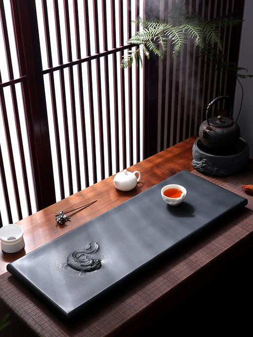 「茶器」 螭吻海棠角 茶盘 商品图0