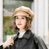 纽扣设计感八角帽贝雷帽女秋冬天百搭网红潮ins复古英伦帽子 商品缩略图3
