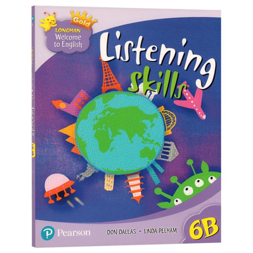 新版香港朗文小学英语教材 英文原版 Longman Welcome to English Gold 6B 听力练习册 listening skills 6年级下学期听力练习 商品图0