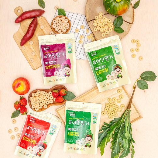哺儿懿蔬菜米圈30g  8月龄+ 韩国原装进口 无添加剂儿童零食 商品图5