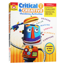 批判性与创造性思维练习 一年级 英文原版 Critical and Creative Thinking Activities Grade 1 英文版美国加州小学英语教辅