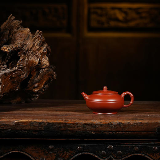 龙德堂陶艺 吴水勤制 《雅竹》 270cc 原矿大红袍 库存请咨询客服 商品图0