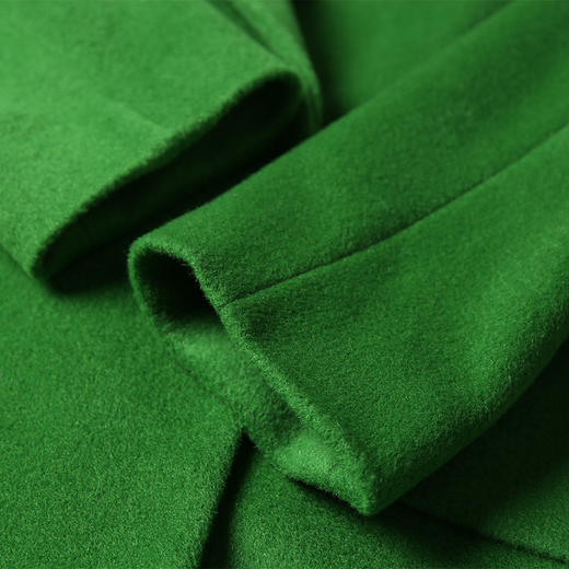 仅限本群福利（服饰秒杀 不退不换）洛诗琳2020冬季新款小个子优质羊毛毛呢外套女长袖翻领绿色羊毛大衣女外套（小个子可入！） 商品图3