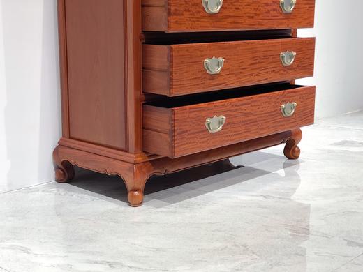 红桥红  家具严选  缅甸花梨（大果紫檀）  【虎腿 五斗柜】 商品图3