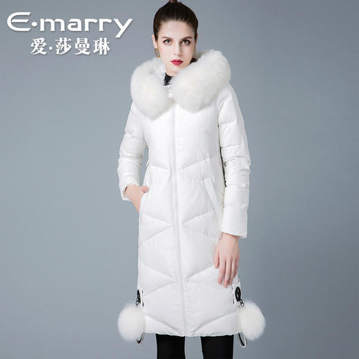 OZM-8841177女装狐狸毛领90白鸭绒羽绒服女外套 商品图0