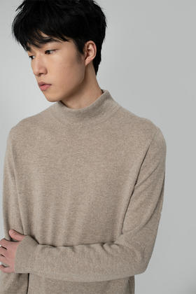 2020经典款纯山羊绒男士双层高领套头衫