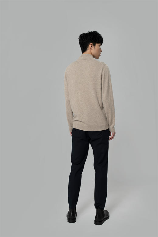 2020经典款纯山羊绒男士双层高领套头衫 商品图2