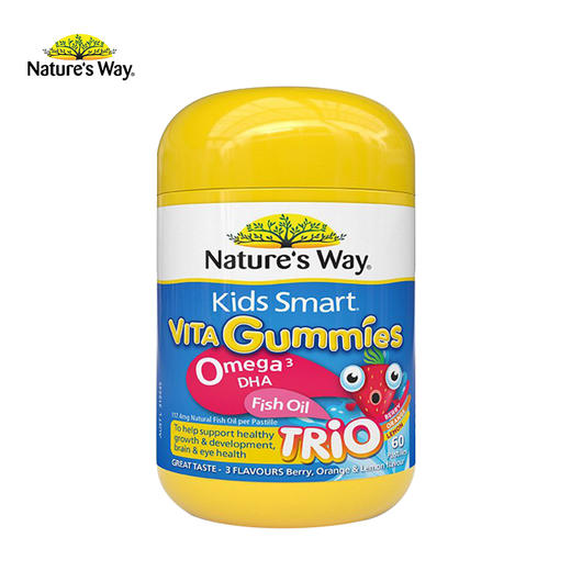 佳思敏 儿童鱼油omega3软糖60粒 商品图0