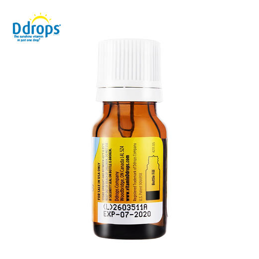 BabyDdrops 维生素D3滴剂2.5ml美版 商品图1