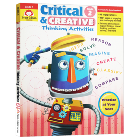 批判性与创造性思维练习 二年级 英文原版 Critical and Creative Thinking Activities Grade 2 英文版美国加州小学英语教辅