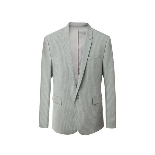 HIM漢崇 男装西装秋冬男士结婚上班职业装修身商务简约单西服 商品图4