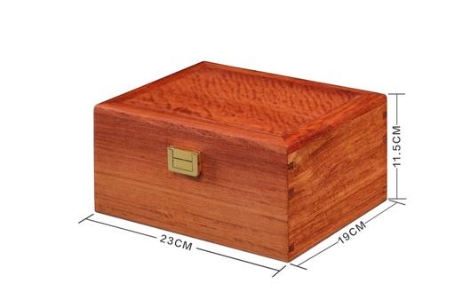 缅甸花梨红木首饰盒珠宝盒梳妆盒（快递包邮） 商品图1