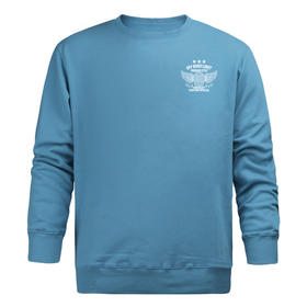 自由基地男秋冬季休闲长袖圆领合体套头卫衣毛圈运动服新款潮流衫 NMT-1272