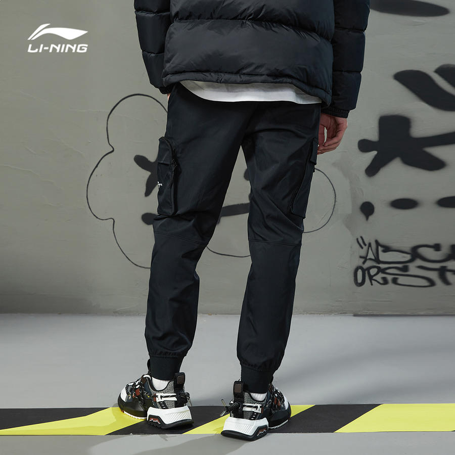 【分销】李宁男士badfive篮球系列休闲收口运动长裤akxq481