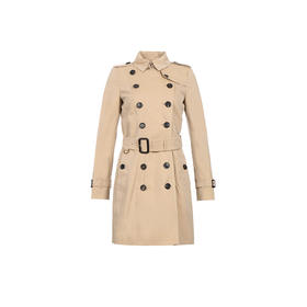 BURBERRY 巴宝莉 女款棉质切尔西版型中长款Trench风衣 卡其色 4013315 70500