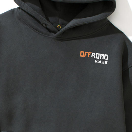 自由基地男女宽松情侣抓绒卫衣带帽套头上衣越野元素长袖保暖潮 NMT-1280 商品图4