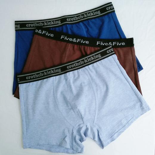 IY-76男式时尚橡筋莱卡棉平角裤（二枚组） 商品图3