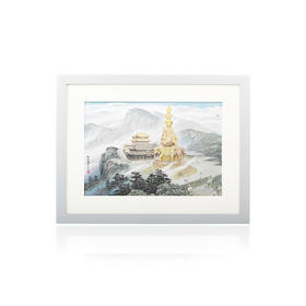 峨眉金顶银版画（佛光普照）10g