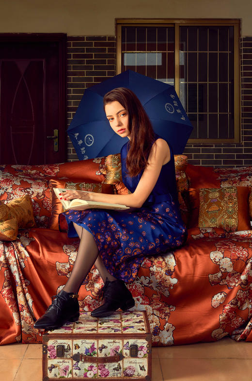 【伯妮斯茵】气质V领连衣裙 6S6621 商品图6