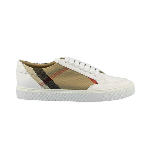 BURBERRY 巴宝莉 女士 House 格纹和皮革休闲运动鞋 8024326 A1462 商品图0