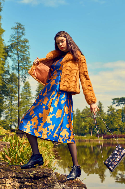 【伯妮斯茵】6S6622--提花礼服连衣裙 商品图3