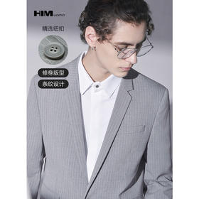 HIM漢崇 男装西装秋冬男士结婚上班职业装修身商务简约单西服