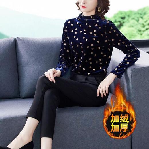 AHM-mtx5112冬新款时尚内搭波点上衣 商品图0