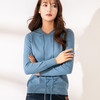 【百搭高弹力连帽针织衫】 卫衣款式多色连帽针织衫 减龄神奇 不挑身材 手感柔软 舒适亲肤 颜色多选 商品缩略图5