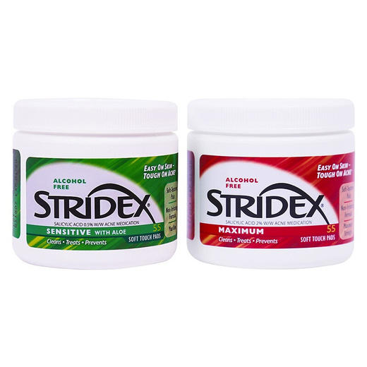 STRIDEX 水杨酸清洁棉片 55片 商品图0